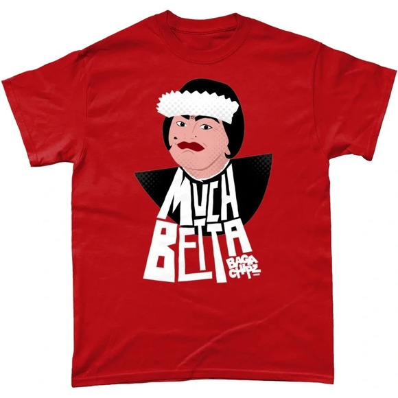 Official Baga Chipz Much Betta Tuckshop Tee T-Shirt Funny Drag RPDR Rupaul Red L - Picture 1 of 7